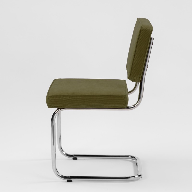 Bruut Ridge Rib chair Armygreen