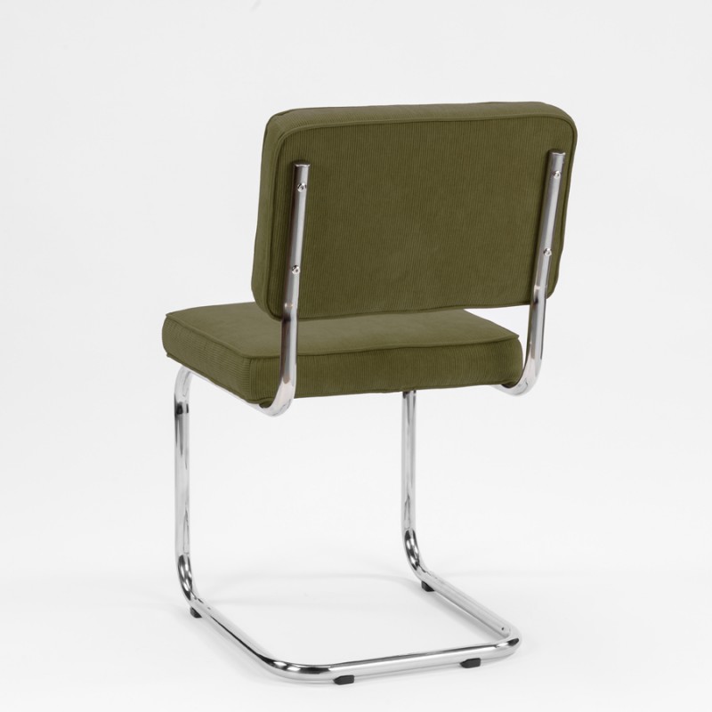 Bruut Ridge Rib chair Armygreen