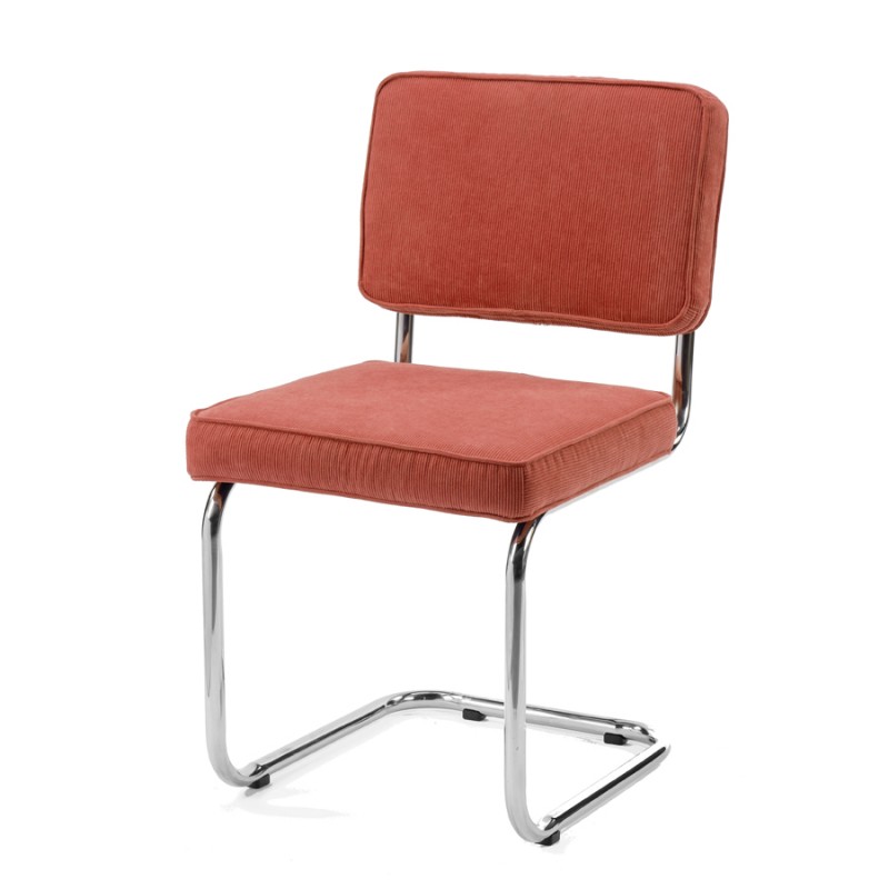 Bruut Ridge Rib chair Coral