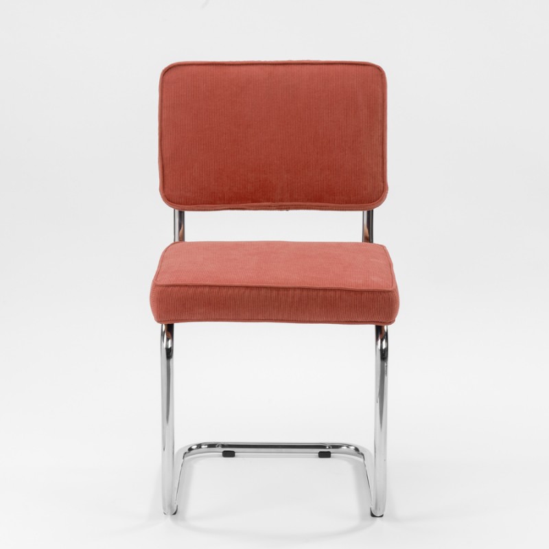 Bruut Ridge Rib chair Coral