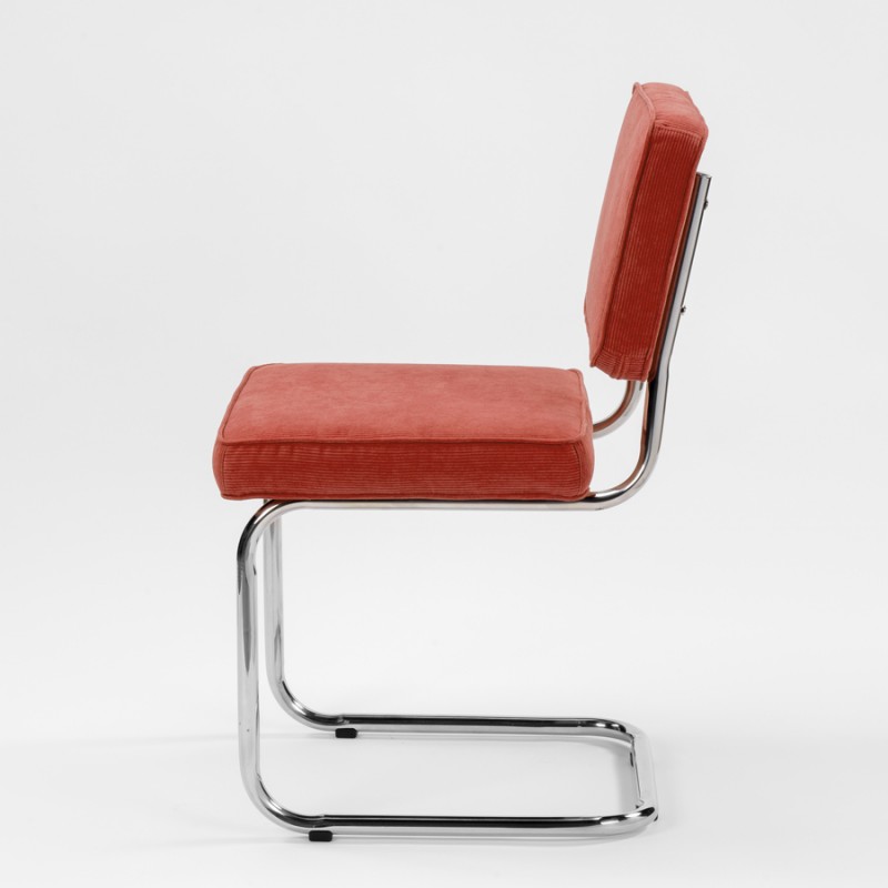 Bruut Ridge Rib chair Coral