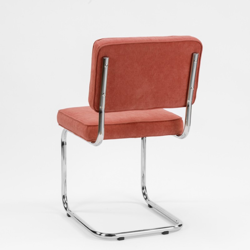 Bruut Ridge Rib chair Coral