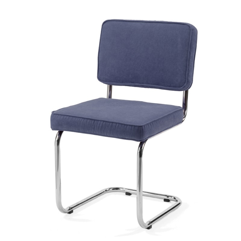 Bruut Ridge Rib chair Steelblue
