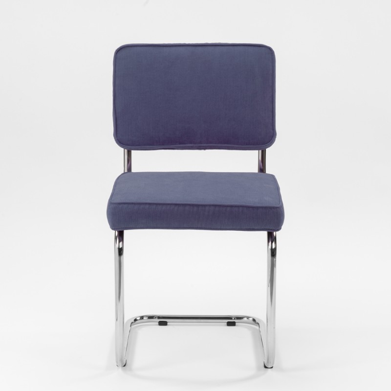 Bruut Ridge Rib chair Steelblue