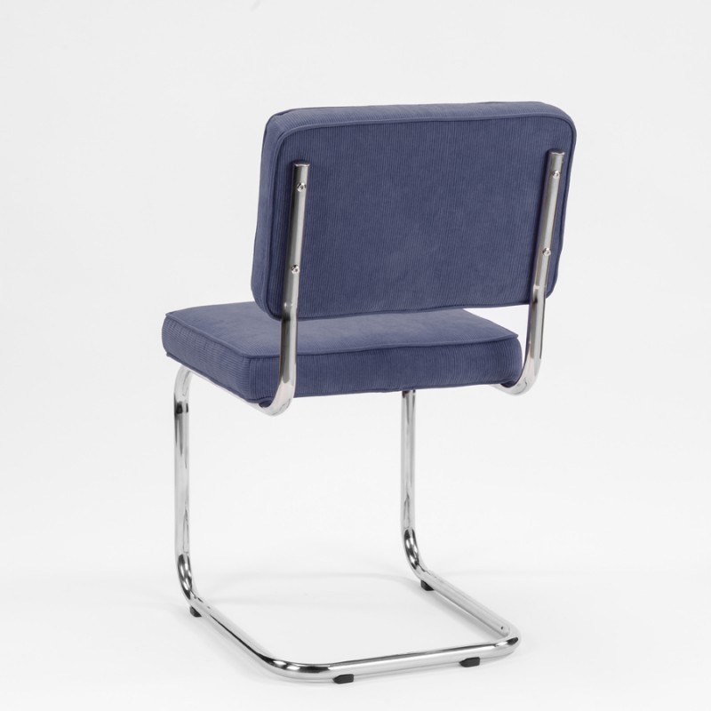 Bruut Ridge Rib chair Steelblue