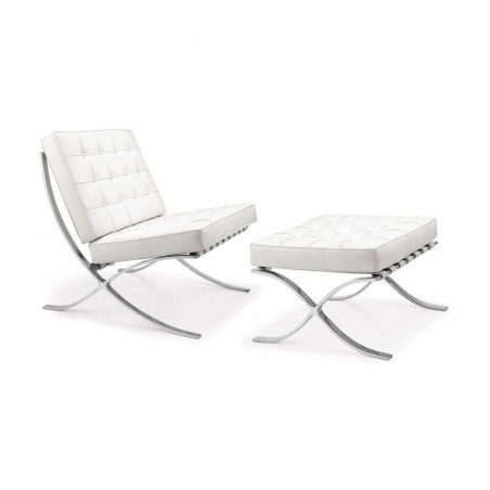 Barcelona Chair - Premium White