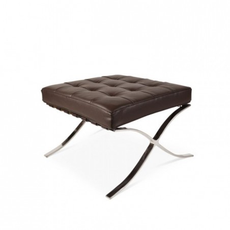 Barcelona Hocker Darkbrown - Premium